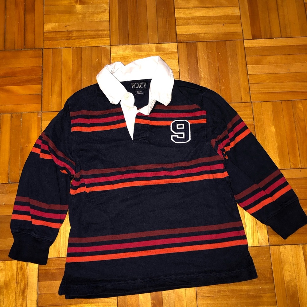 The Children's Place Blue and Red Polo Shirt